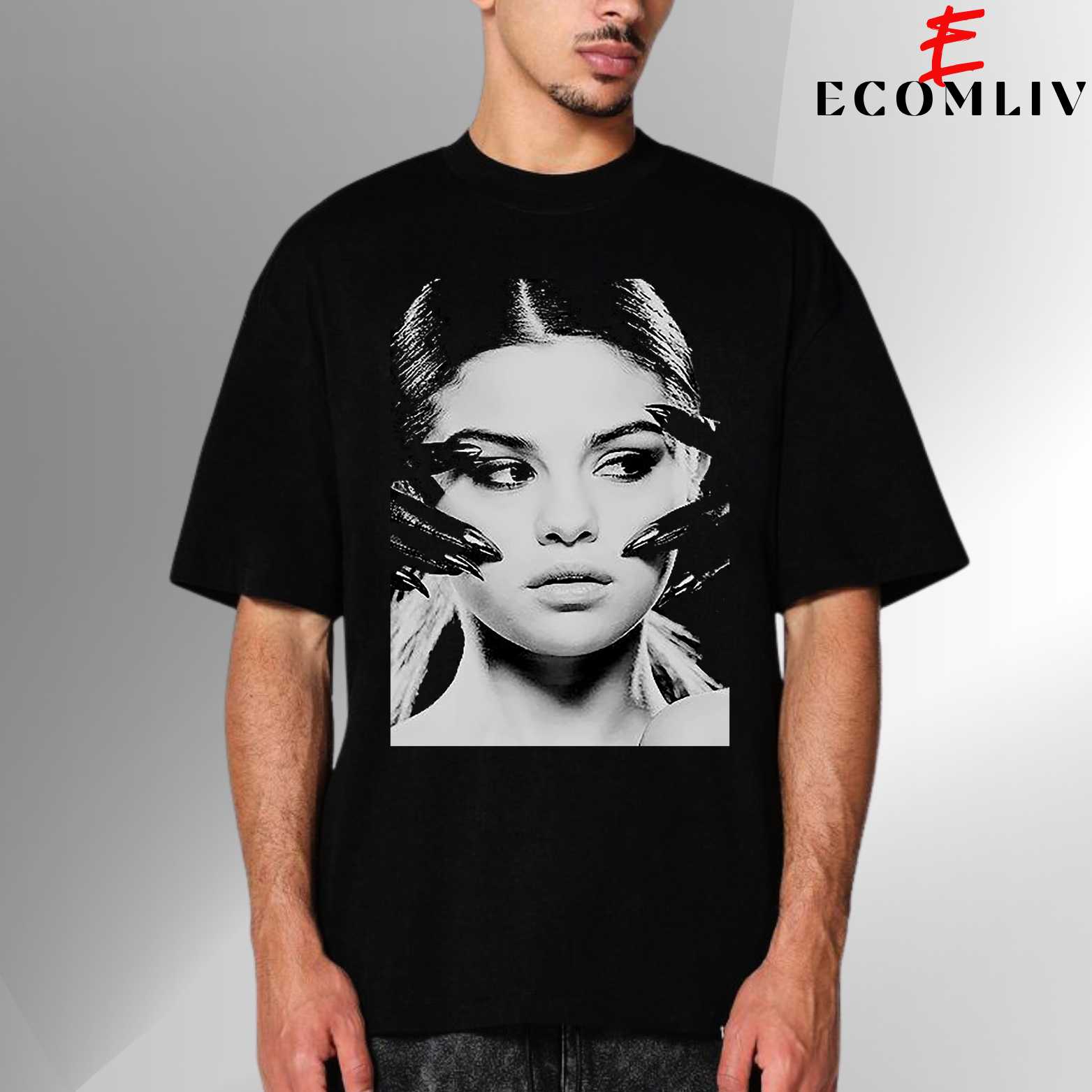 Selena Gomez Face Retro Tee, Unisex T-Shirt